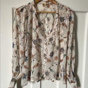 For Love & Lemons Romy button up blouse
